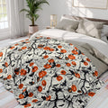 FUNSTUFFPRINT Cute Halloween Blanket Scary Blanket Arctic Fleece Blanket Spooky Blanket Ghosts Pumpkins Magic Candy Corn Halloween Gift for Her