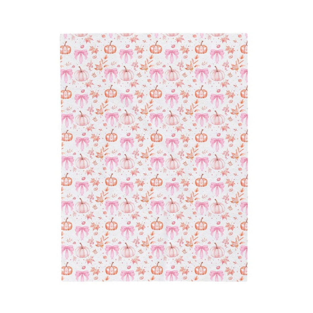 FUNSTUFFPRINT Halloween Velveteen Plush Blanket | Whimsical Pink Pumpkin Fall Home Decor | Cozy Autumn Dorm Room Bedding | Cute Halloween Throw Blanket