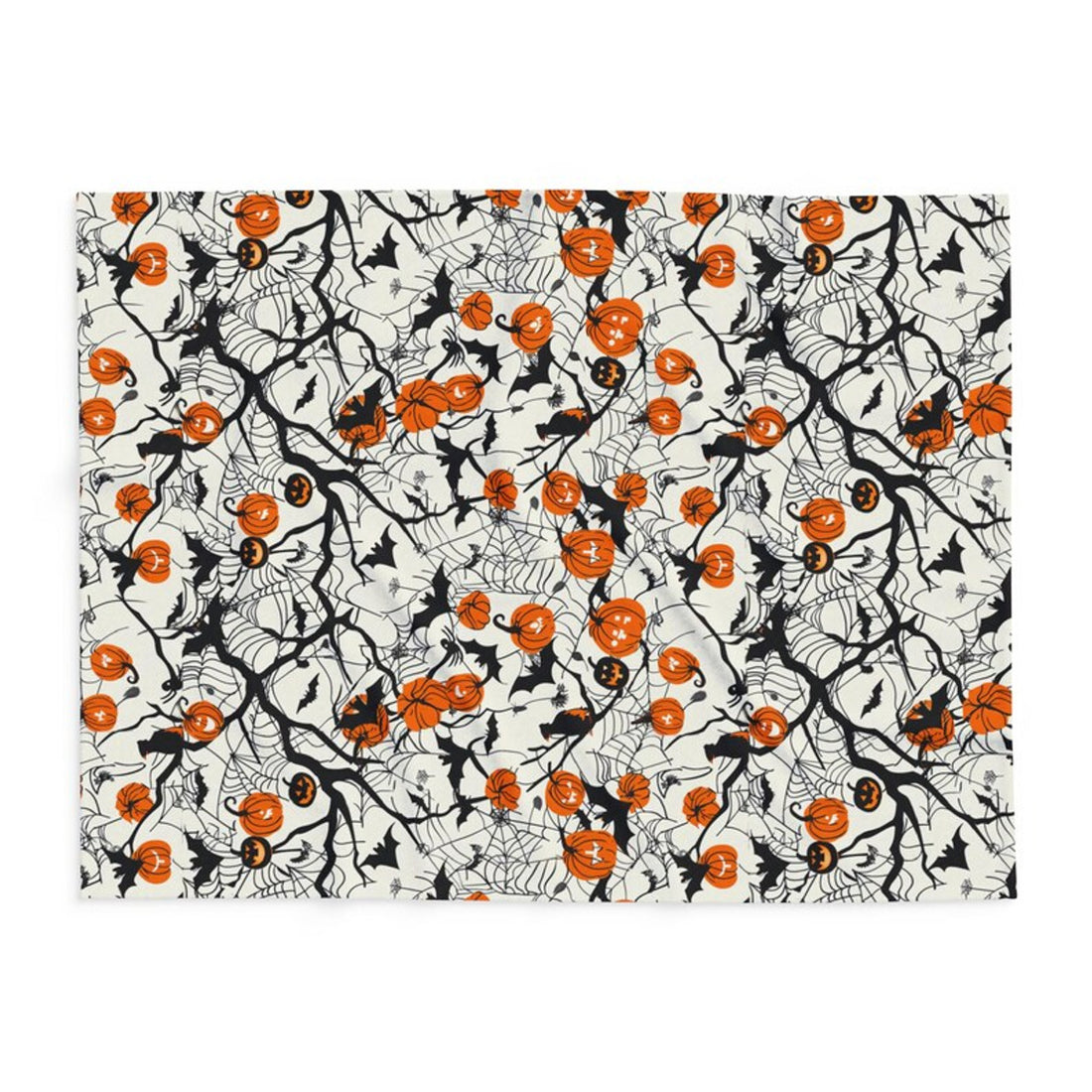 FUNSTUFFPRINT Cute Halloween Blanket Scary Blanket Arctic Fleece Blanket Spooky Blanket Ghosts Pumpkins Magic Candy Corn Halloween Gift for Her