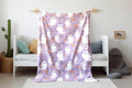 FUNSTUFFPRINT Ghost Pumpkin Fall Blanket, Coquette Halloween Velveteen Blanket, Cozy Autumn Bedding, Cute Halloween Throw Blanket, Whimsical Halloween