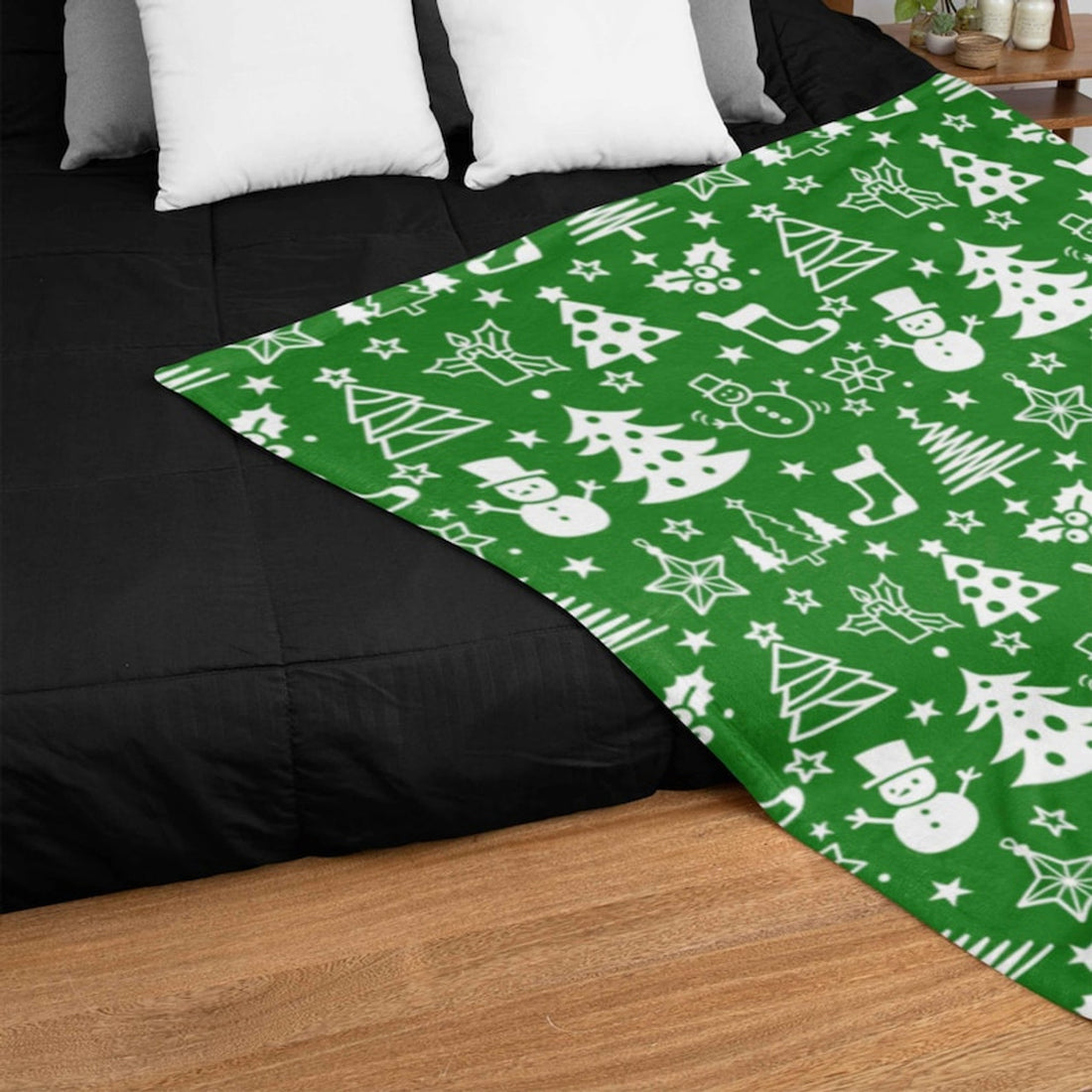 FUNSTUFFPRINT Christmas Blanket, Christmas Snowmen Blanket, Christmas Tree Blanket, Bedding Decor,Home Decor,Graphic Blanket,Throw Blanket,Merry Christmas