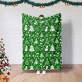 FUNSTUFFPRINT Christmas Blanket, Christmas Snowmen Blanket, Christmas Tree Blanket, Bedding Decor,Home Decor,Graphic Blanket,Throw Blanket,Merry Christmas