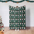 FUNSTUFFPRINT Christmas Snowman Blanket, Christmas Tree Blanket, Winter Xmas Season Gift, Graphic Blanket, Homer Decor, Bedding Xmas Decor, Throw Blanket