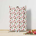 FUNSTUFFPRINT Funny Christmas Blanket, First Christmas Baby Gift,Kids Room Decor,Toddler Blanket,Holiday Santa Decor, Back To School Gift,Reindeer Blanket