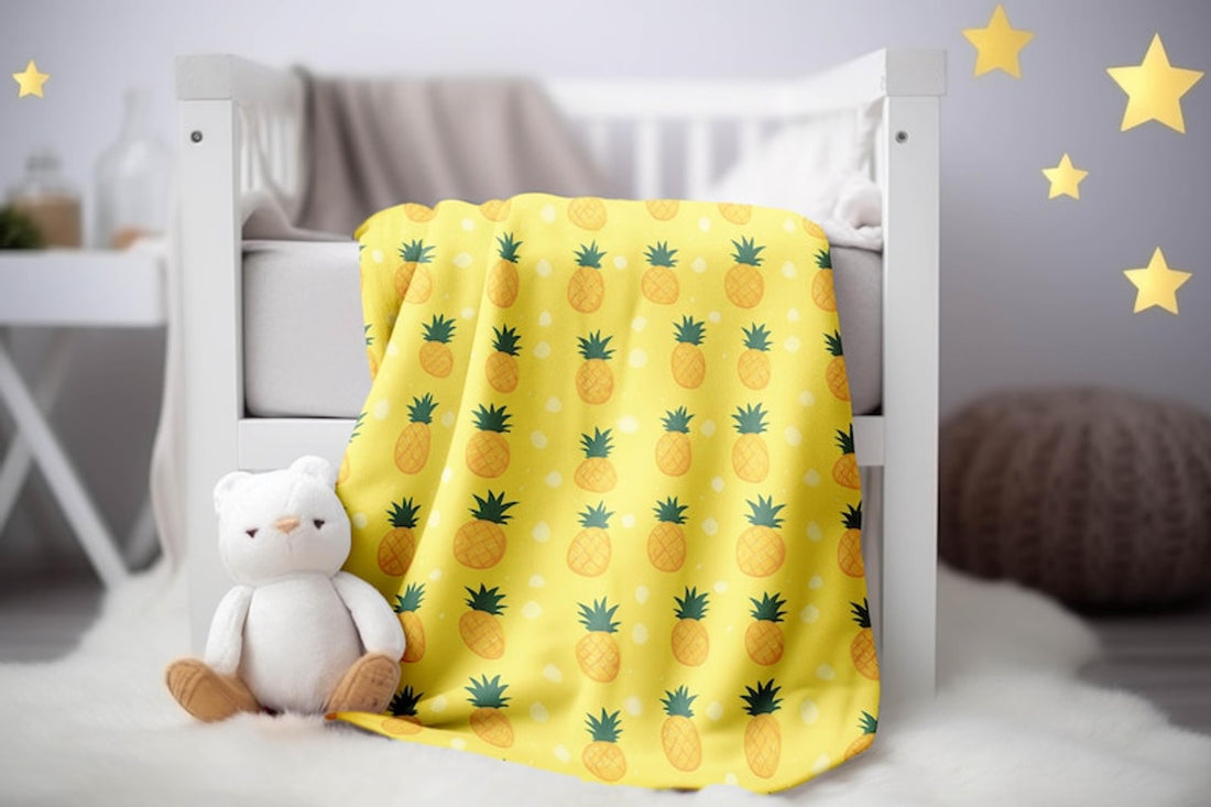 FUNSTUFFPRINT Pineapple Blanket, Pineapple Fleece Blanket, Pineapple Throw Blanket, Pineapple Cozy Blanket, Pineapple Lover Gift