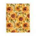 FUNSTUFFPRINT sunflower throw blanket, fall aesthetics, decor for home, sunflower gifts, housewarming gift, fall floral throw, fall decor, autumn decor