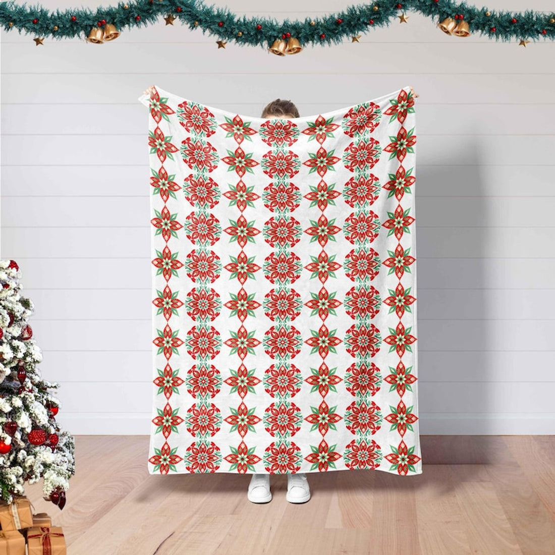 FUNSTUFFPRINT Christmas Blanket, Merry Christmas, Family Christmas Gift, Throw Blanket, Bedding Decor, Home Decor, Graphic Blanket,Winter Xmas Season Gift