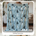 FUNSTUFFPRINT Christmas Blanket, Cozy Snowman Throw Blanket, Frosty the Snowman, Plush Throw Blanket, Baby Blanket, Best Christmas Gift