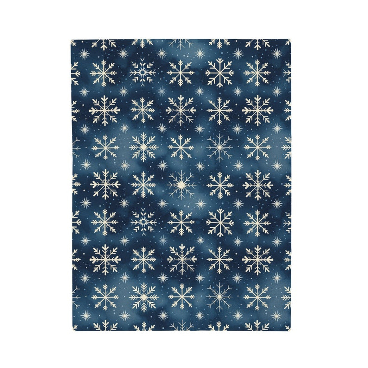 FUNSTUFFPRINT Christmas Blanket, Snowflake Winter Blanket, Christmas throw, Winter Throw Blanket, Christmas decor, Christmas Gift, Velveteen Plush Blanket