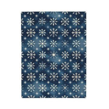 FUNSTUFFPRINT Christmas Blanket, Snowflake Winter Blanket, Christmas throw, Winter Throw Blanket, Christmas decor, Christmas Gift, Velveteen Plush Blanket