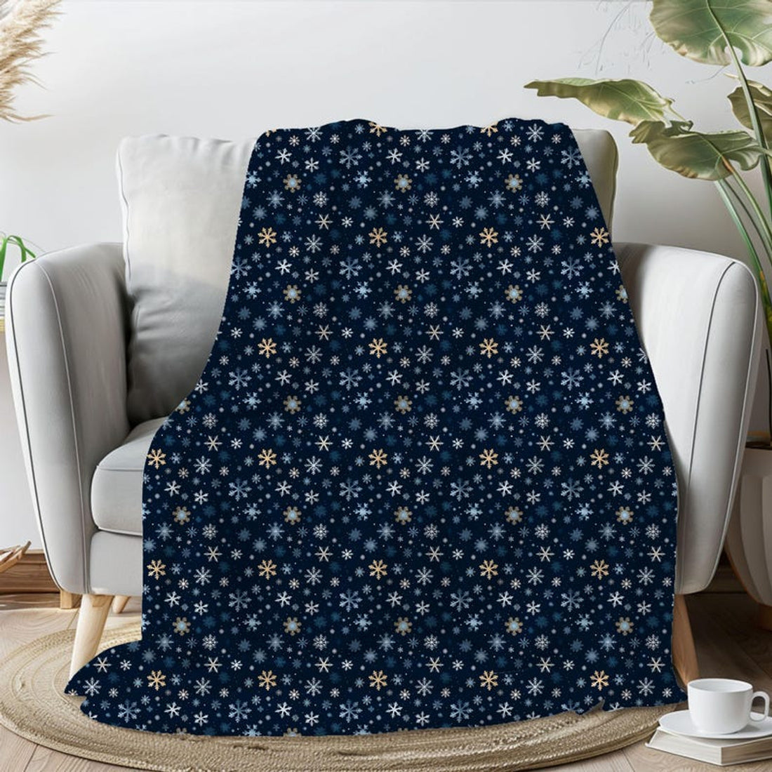 FUNSTUFFPRINT Christmas Throw Blanket For Couch, Holiday Home Decor For Christmas, Cute Christmas Gift For Daughter, Holiday Gift For Coworker, Cozy Throw