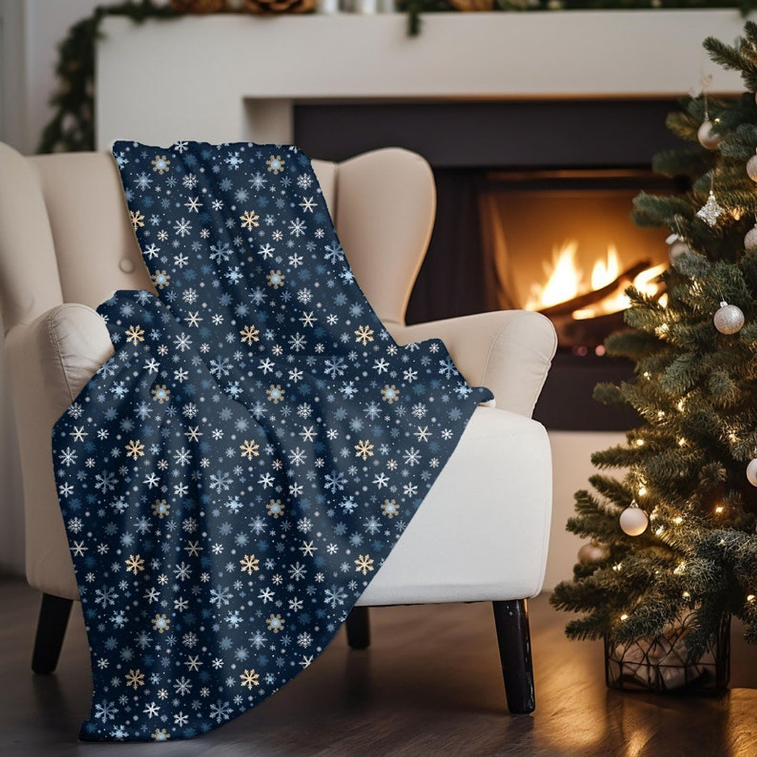 FUNSTUFFPRINT Christmas Throw Blanket For Couch, Holiday Home Decor For Christmas, Cute Christmas Gift For Daughter, Holiday Gift For Coworker, Cozy Throw
