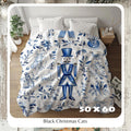 FUNSTUFFPRINT Nutcracker Ballet Cozy Throw Blanket, Festive Holiday Throw, Cozy Christmas Blanket, Christmas Blanket, Holiday Throw