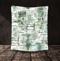 FUNSTUFFPRINT Forest Blanket| Evergreen Forest Decor| Woodland Pine Fir Tree Throw Blanket |Nature Home Living Room Decor| Camping Cabin RV Camper Blanket
