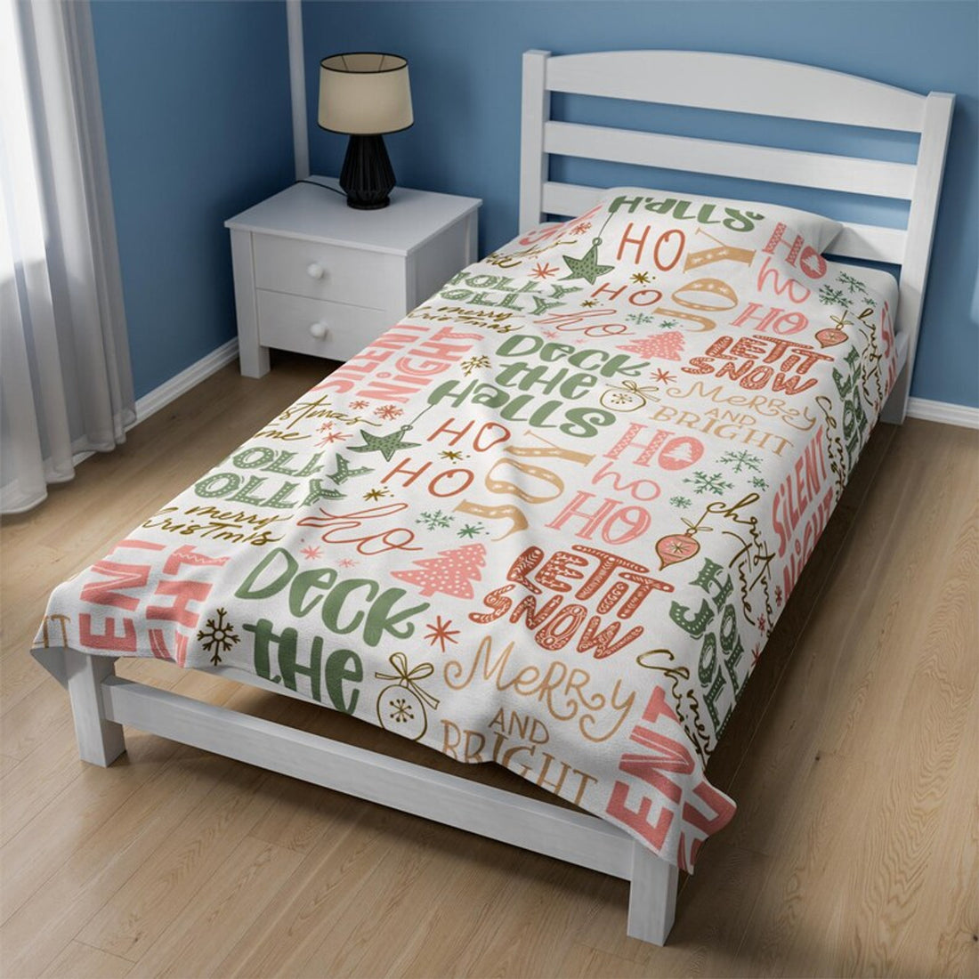 FUNSTUFFPRINT Christmas Blanket - Soft Cozy Home Decor for Xmas, Cute Holiday Throw, Merry Christmas Bedding Gift for the Winter Season