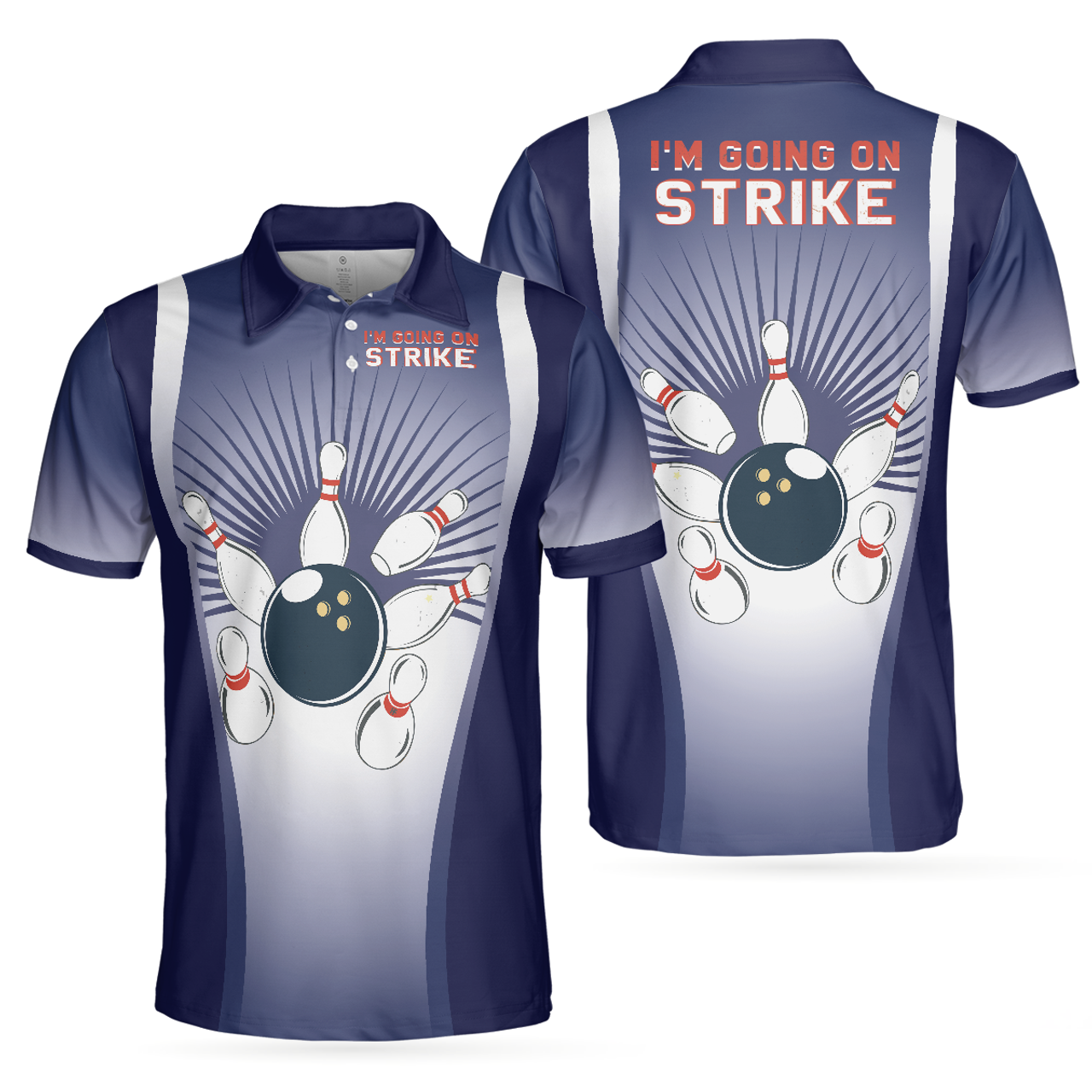 I'm Going On Strike Bowling Polo Shirt, Striking Bowling Polo Shirt, Best Bowling Shirt For Men