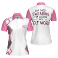 I'm Not Swearing I'm Using My Golf Words Golf Short Sleeve Women Polo Shirt, Cool Gift For Female Golfers