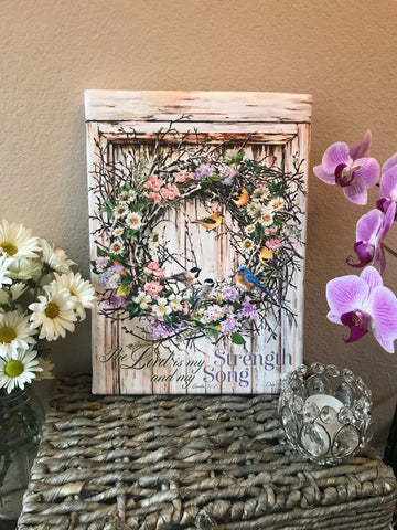 Spring Wreath Canvas Wall Art