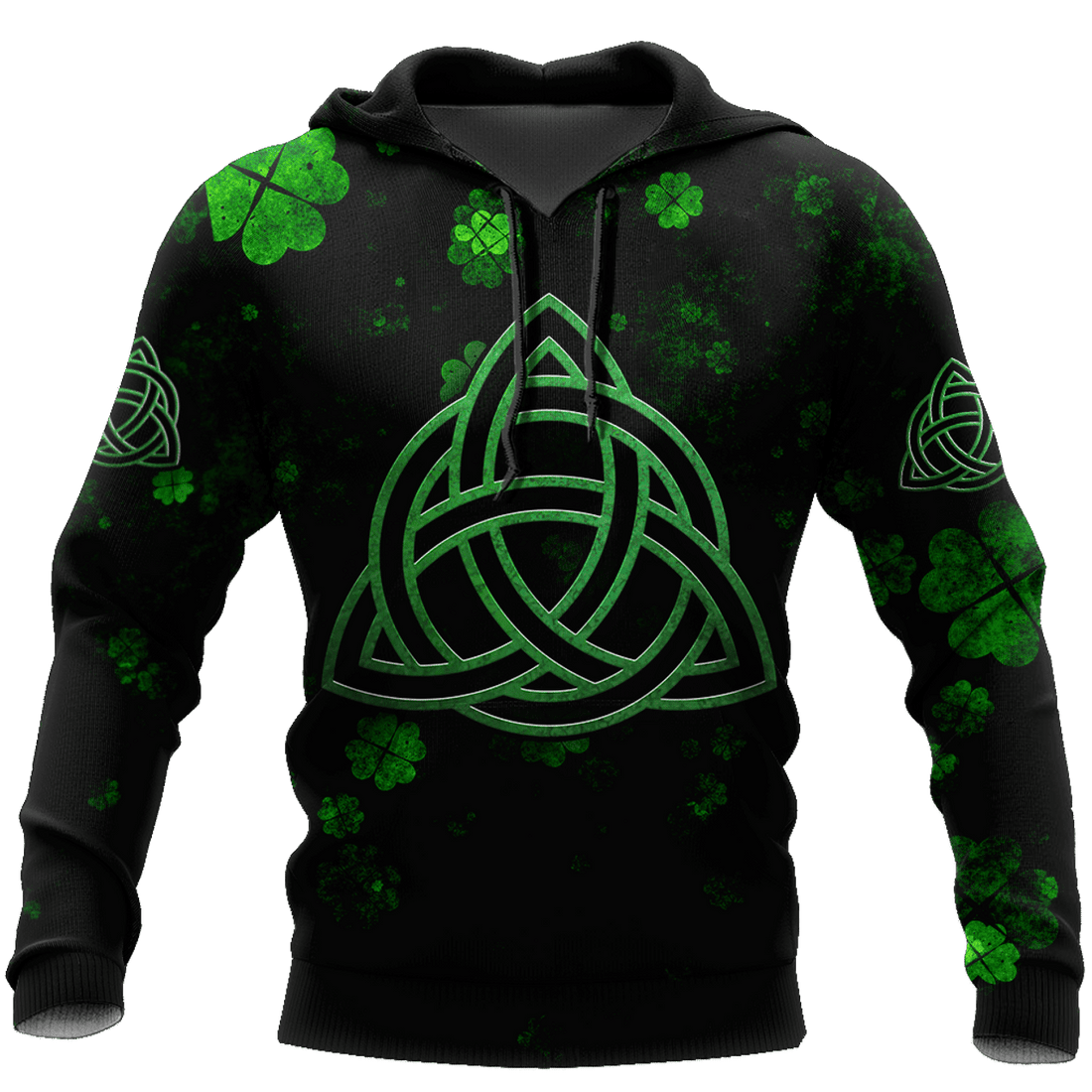 FUNSTUFFPRINT Irish Flag St Patricks Day Unisex 3D Hoodie and Zip Hoodie