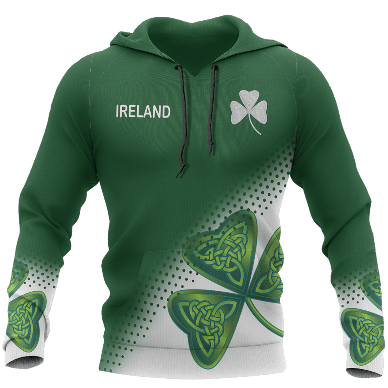 FUNSTUFFPRINT Irish St Patricks Day 3D Hoodie and Zip Hoodie