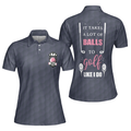 It Takes A Lot Of Balls To Golf Like I Do Golf Short Sleeve Women Polo Shirt