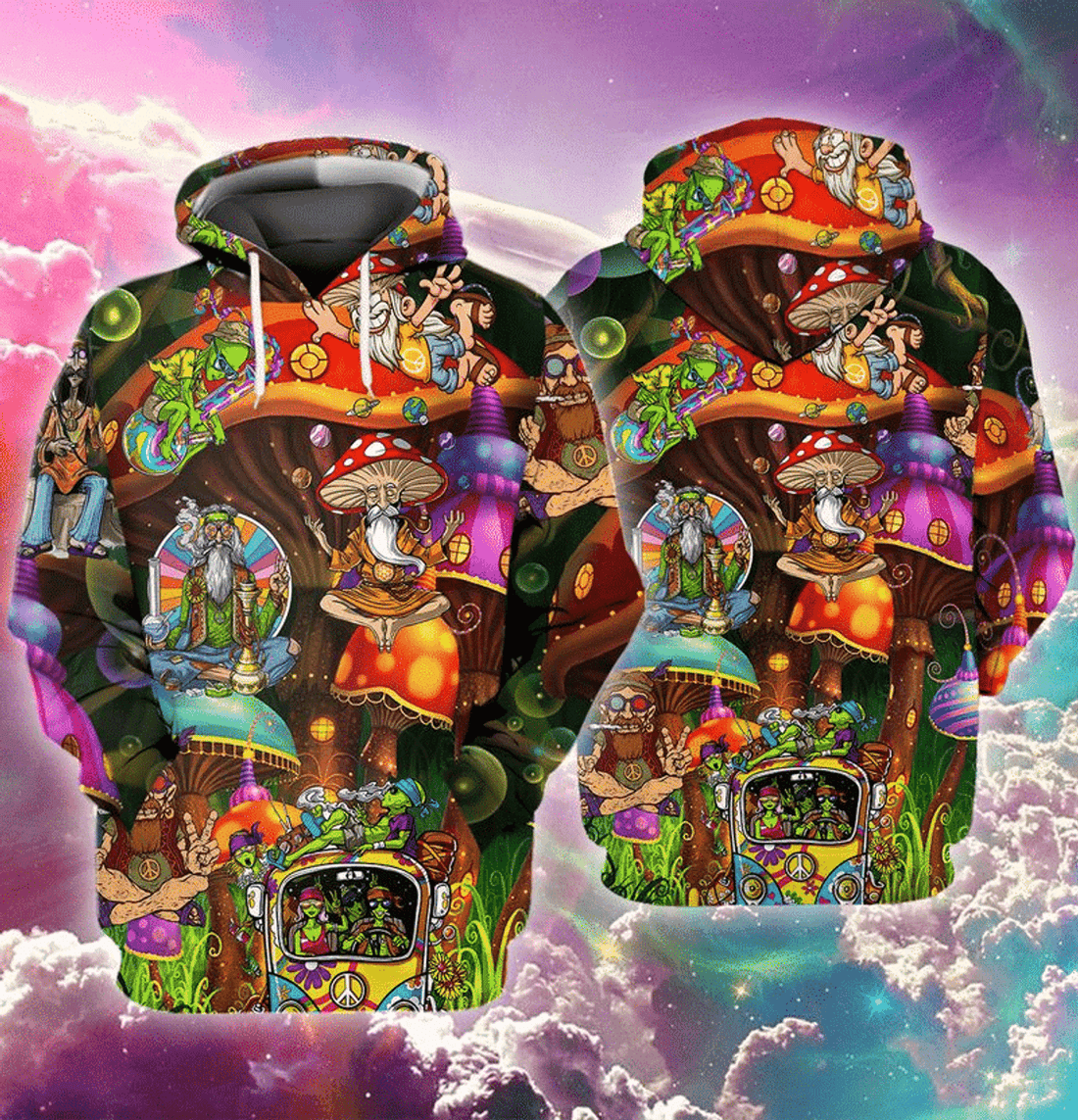 FUNSTUFFPRINT Its A Hippie Thing You Wouldnt Understand Colorful 3D Hoodie and Zip Hoodie