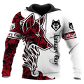 FUNSTUFFPRINT January Wolf 3D Hoodie and Zip Hoodie