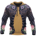 FUNSTUFFPRINT Japanese Blossom Art Pullover Unisex 3D Hoodie and Zip Hoodie
