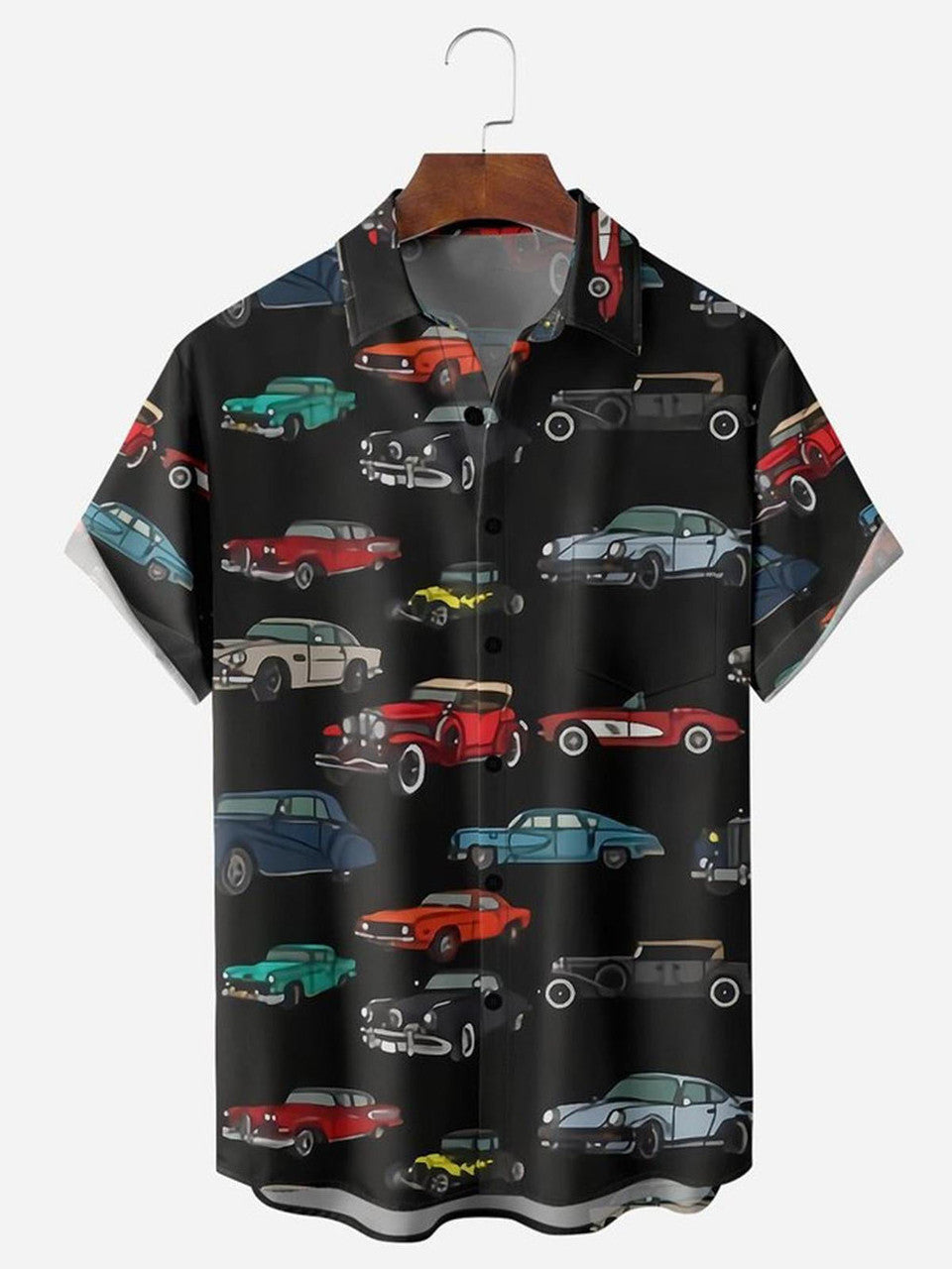 Vintage Car Chest Men's hawaiian Shirts