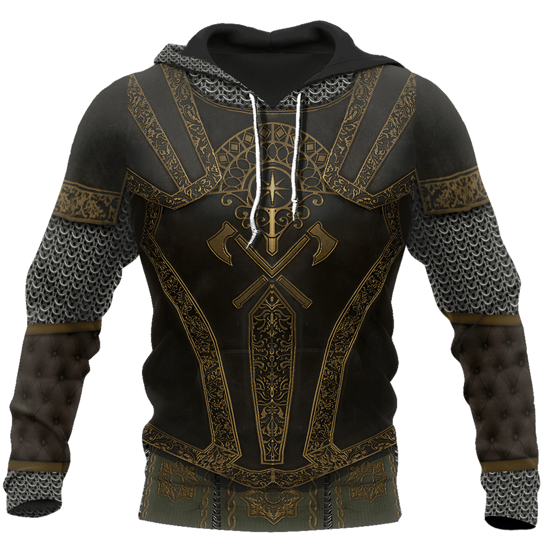 FUNSTUFFPRINT Knight Armor 3D Hoodie and Zip Hoodie