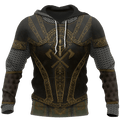 FUNSTUFFPRINT Knight Armor 3D Hoodie and Zip Hoodie