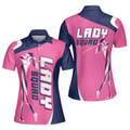 Lady Squad Golf Girl V2 Short Sleeve Women Polo Shirt, Pink Golf Shirt For Ladies, Cool Golf Gift For Women