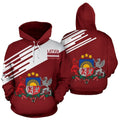 FUNSTUFFPRINT Latvia 3D Hoodie and Zip Hoodie