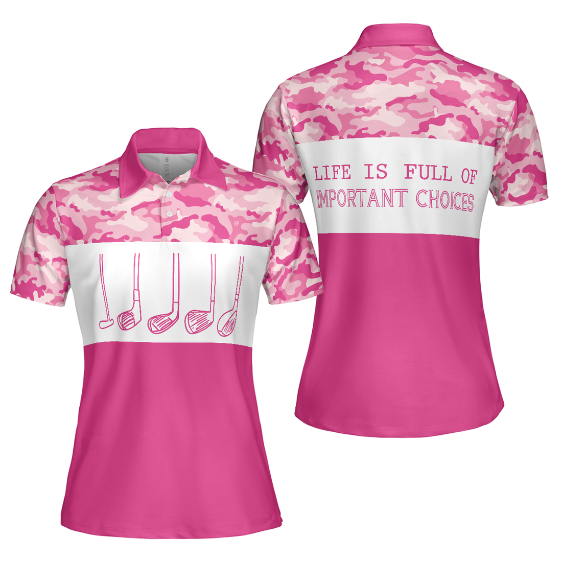 Life Is Full Of Important Choices Short Sleeve Women Polo Shirt