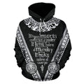 FUNSTUFFPRINT Los Maoris Haka With Moko 3D Hoodie and Zip Hoodie