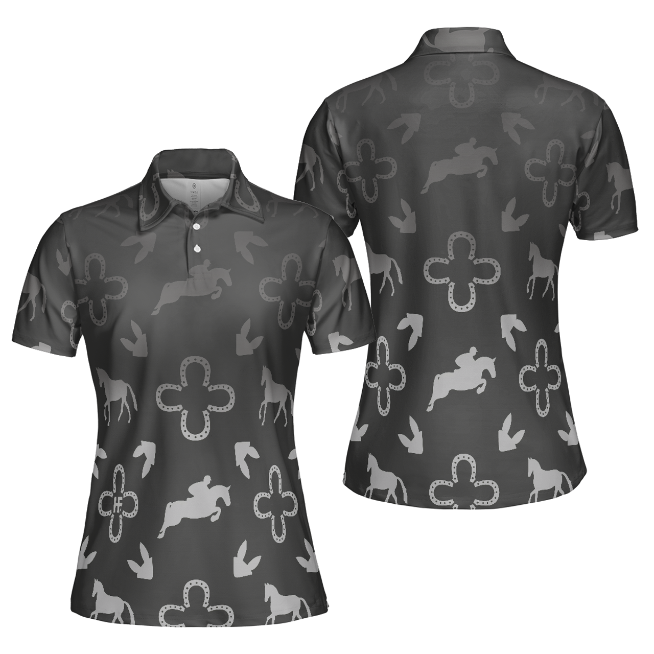 Luxury Equestrian Shirt For Women Short Sleeve Women Polo Shirt