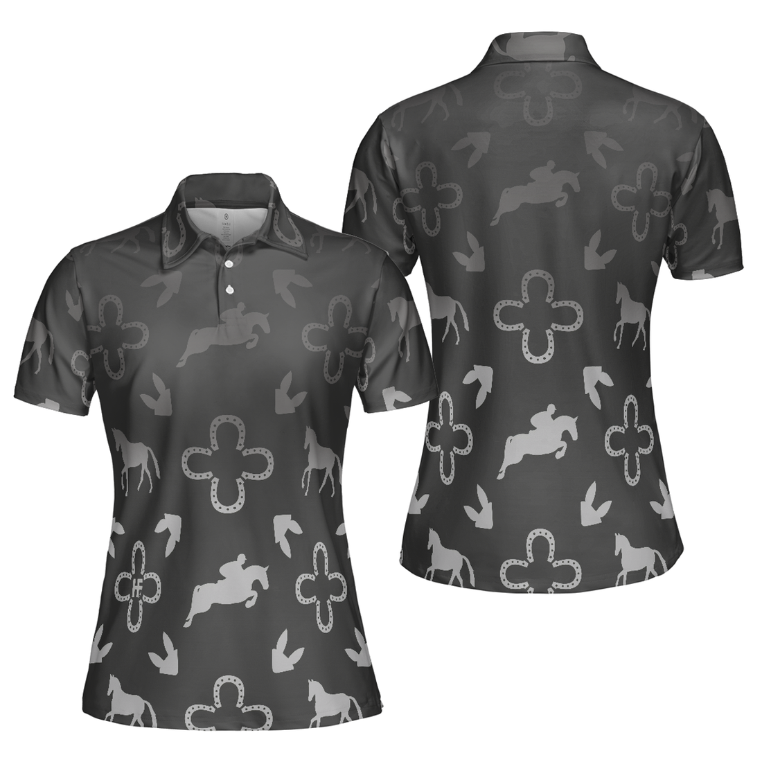 Luxury Equestrian Shirt For Women Short Sleeve Women Polo Shirt