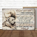 God Once Said Pitbull - Jesus Pictures - Christian Canvas Prints - Faith Canvas - Bible Verse Canvas 