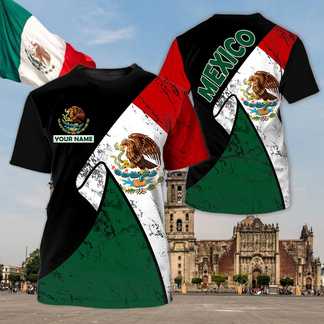 Custom Personalized 3D all over print mexico shirt, Mexico T-Shirt, Mexico Shirts