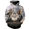 FUNSTUFFPRINT Masonic 3D Hoodie and Zip Hoodie