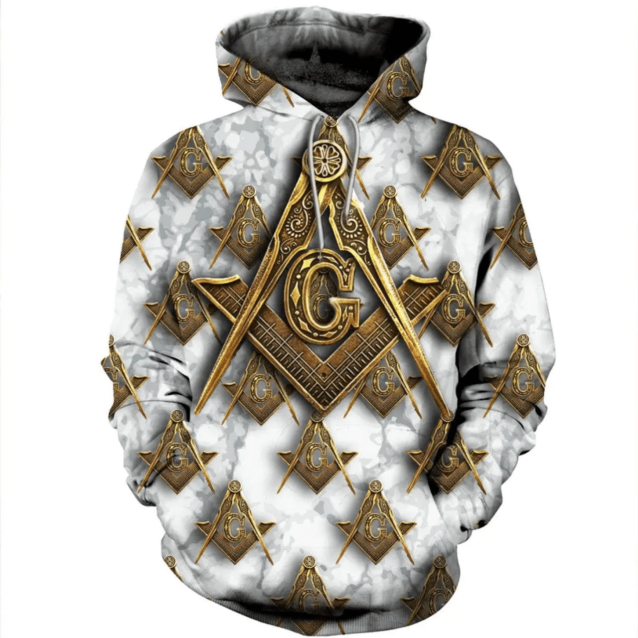 FUNSTUFFPRINT Masonic Shirt Freemason Logo Fleece Pullover 3D Hoodie and Zip Hoodie