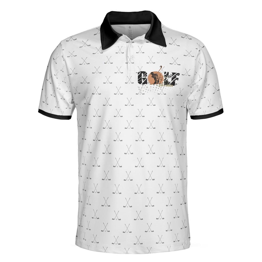 Golf Clubs Pattern Men Polo Shirt, I Hate Golf Oh Nice Shot I Love Golf Polo Shirt, Best Golf For Men