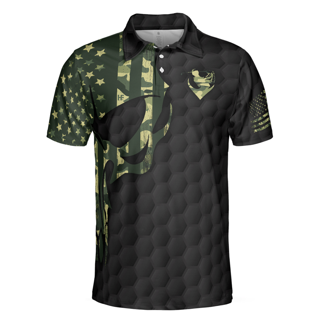 Golf Men Polo Shirt, I Only Play Golf On Days That End In "Y" Polo Shirt, Skull American Flag Golf Shirt For Men, Gift For Golfers