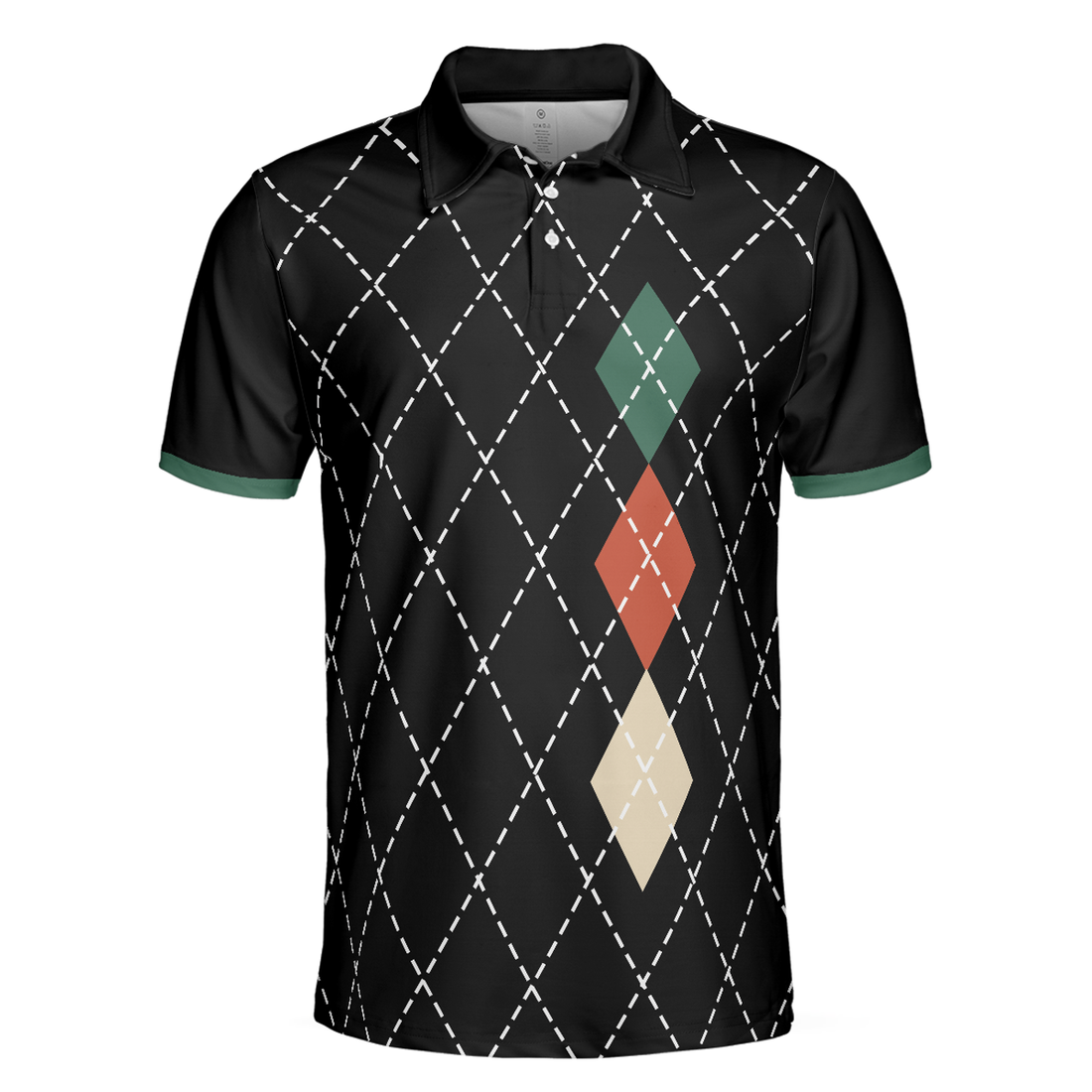 Best Argyle Pattern Golf Men Polo Shirt, Best Dad By Par Shirt For Male, Golf Gift Idea For Dad On Father's Day