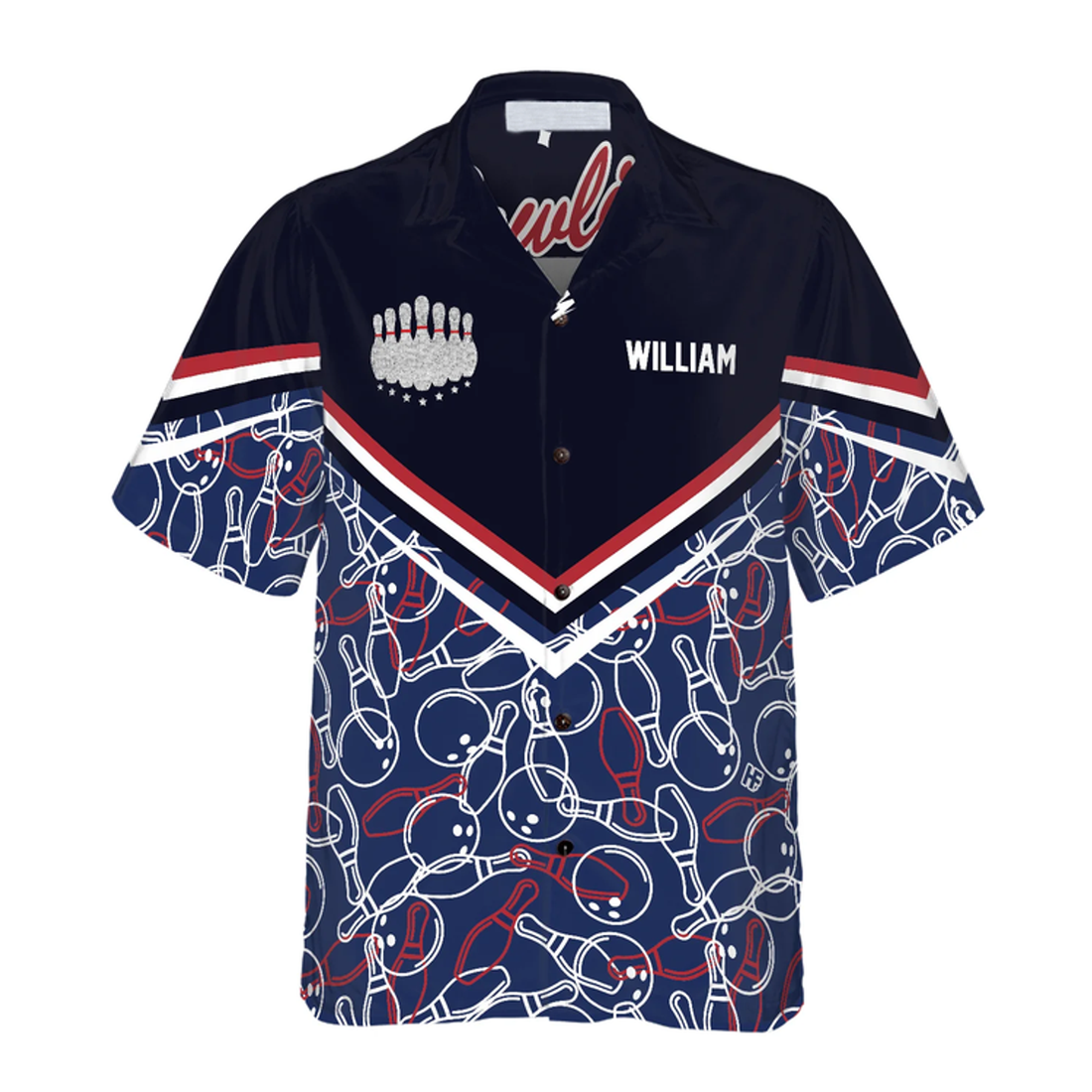 Custom Bowling Pattern Custom Name Hawaiian Shirt, Personalized Colorful Summer Aloha Shirt For Men Women, Perfect Gift For Friend, Family, Bowling Lovers