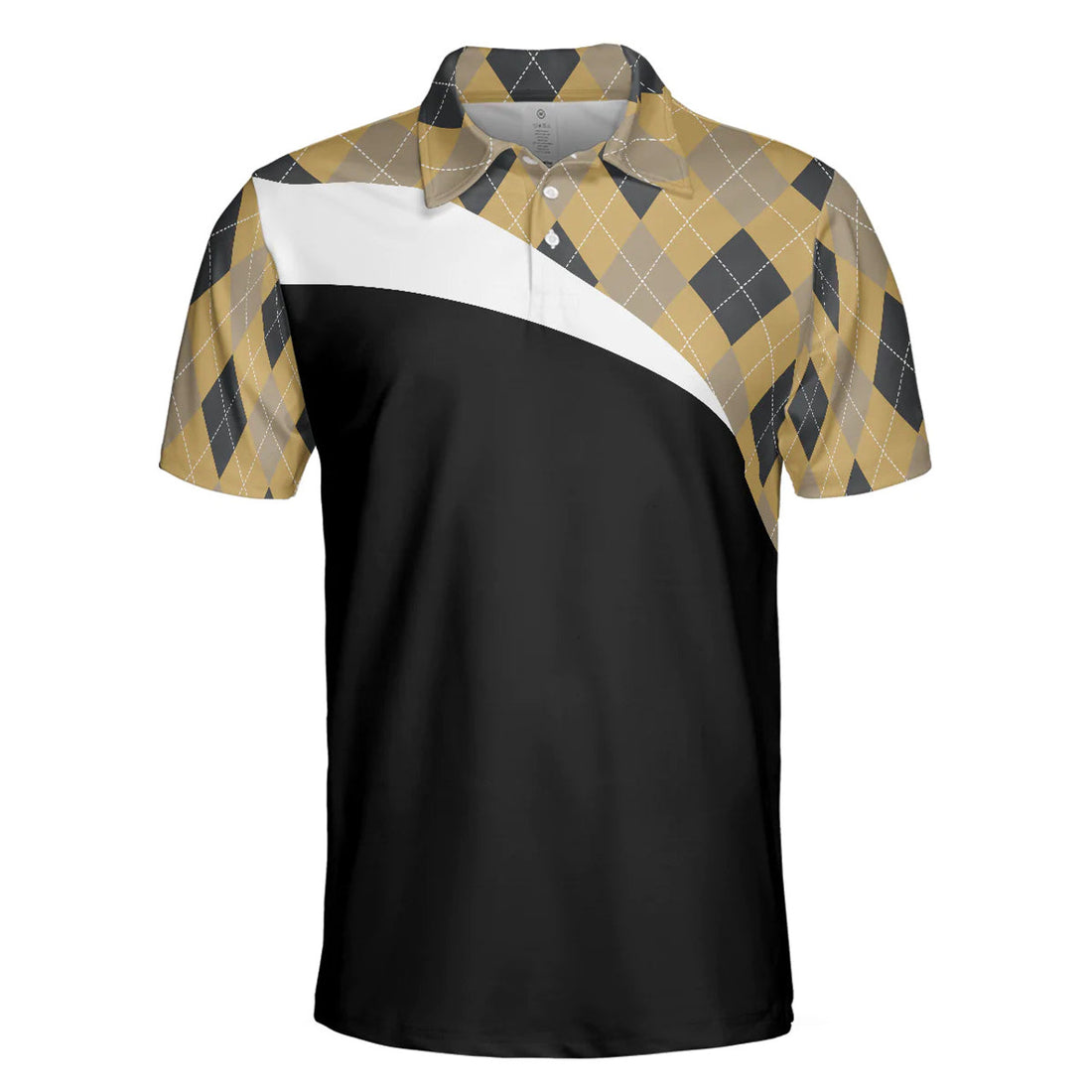 Argyle Pattern Polo Style Golfing Beer Men Polo Shirt, Just A Man Who Loves Golf & Beer Shirt For Men, Best Drinking Golf Shirt