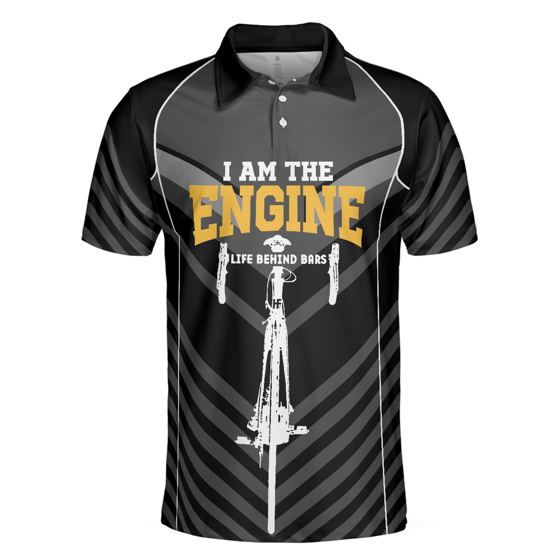 Cycling Polo Shirt, I Am The Engine Cycling Polo Shirt, Skeleton Cyclist Polo Shirt, Best Cycling Shirt For Men
