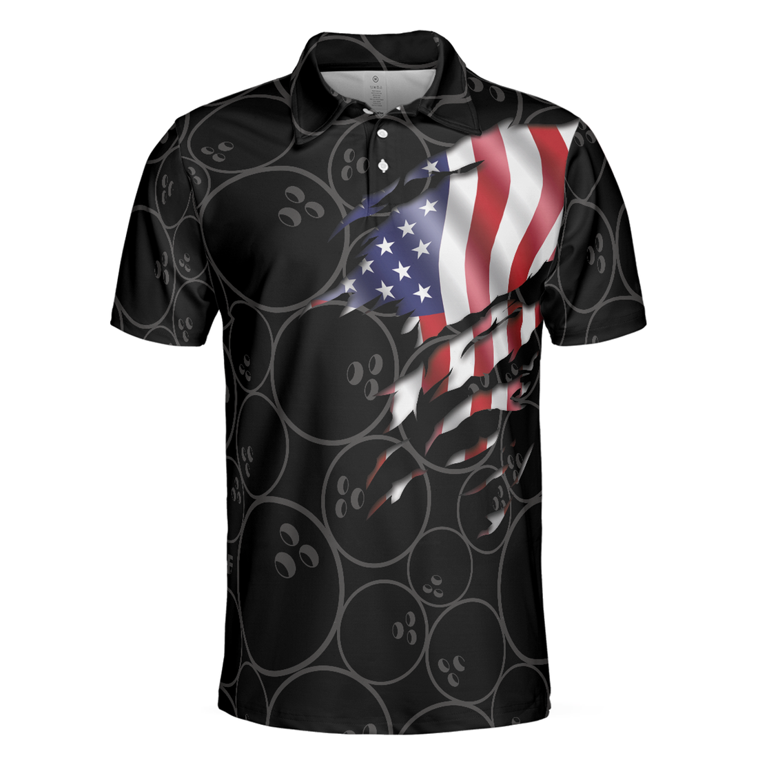 That's How I Roll Bowling Shirt For Men Polo Shirt, American Flag Bowling Shirt For Male Bowlers - Perfect Gift For Men