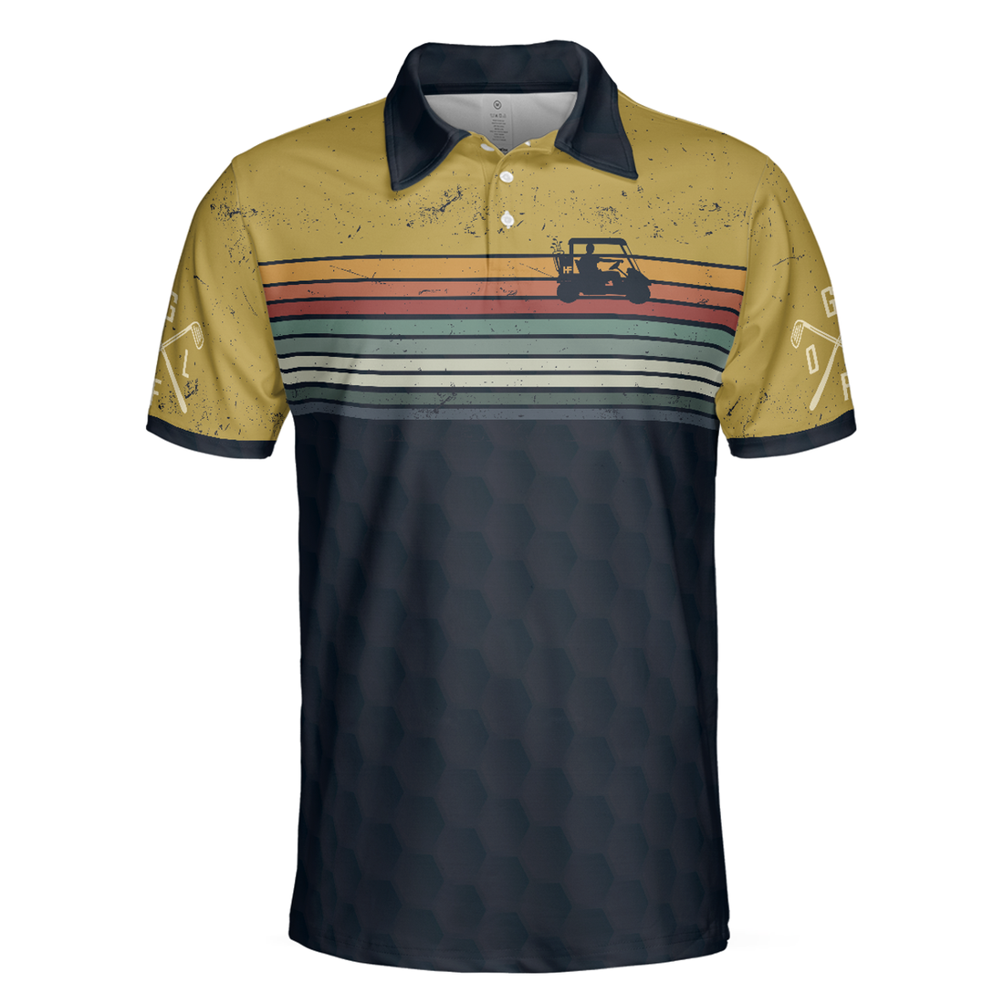 This Is How A Cool Grandpa Rolls Golf Polo Shirt, Striped Shirt For Men, Cool Golf Gift For Golfers - Perfect Gift For Men