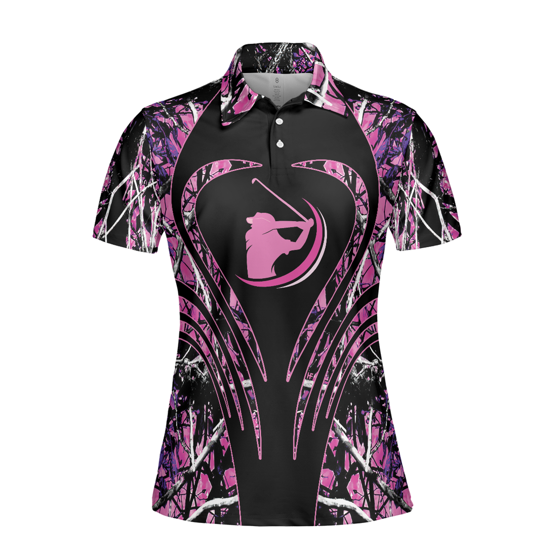 Thinning Layout Camouflage Pattern I'm Not Swearing I'm Using My Golf Words Golf Short Sleeve Women Polo Shirt - Perfect Gift For Women
